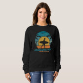 Angourie Point Surfing Beach Retro Surfing Summer Trui (Voorkant volledig)