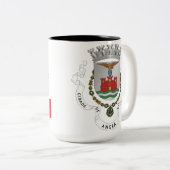 Angra do Heroismo Coffee Mug Tweekleurige Koffiemok (Voorkant rechts)