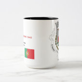 Angra do Heroismo Coffee Mug Tweekleurige Koffiemok (Center)