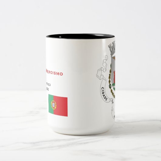 Angra do Heroismo Coffee Mug Tweekleurige Koffiemok (Center)