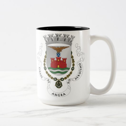 Angra do Heroismo Coffee Mug Tweekleurige Koffiemok (Rechts)