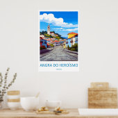 Angra Do Herosmo Vintage Reisposter Skiën Poster (Keuken)