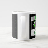 Angry Alien [ SKULLien ] Coffee Mug  Grote Koffiekop (Achterkant)