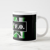 Angry Alien [ SKULLien ] Coffee Mug  Grote Koffiekop (Rechts)