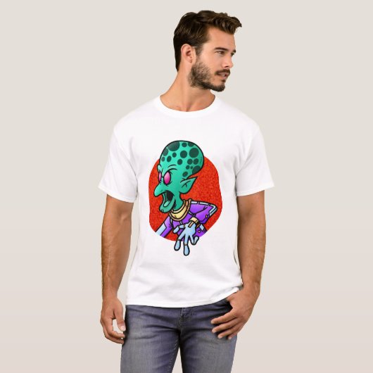 Angry Alien T-shirt (Voorkant volledig)