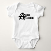 Angry Anarchist (baby) onsie Romper (Voorkant)