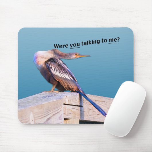 Angry Anhinga Mousepad Muismat (Met muis)