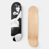 Angry Anime Girl Skateboard Deck (Voorkant)
