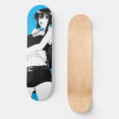 Angry Anime Girl Skateboard Deck (Voorkant)