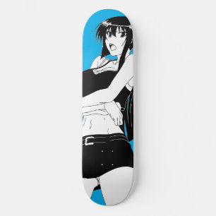 Angry Anime Girl Skateboard Deck