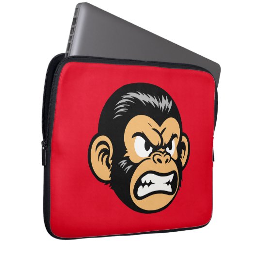 Angry Ape Laptop Sleeve (Voorkant Rechts)