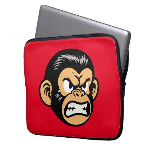Angry Ape Laptop Sleeve (Voorkant Links)
