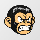 Angry Ape Raamsticker (Vel)