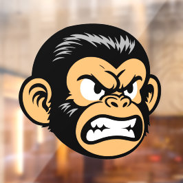 Angry Ape Raamsticker