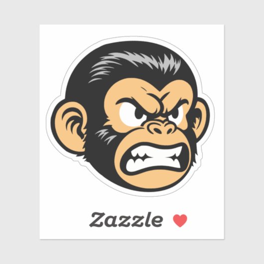 Angry Ape Sticker (Vel)
