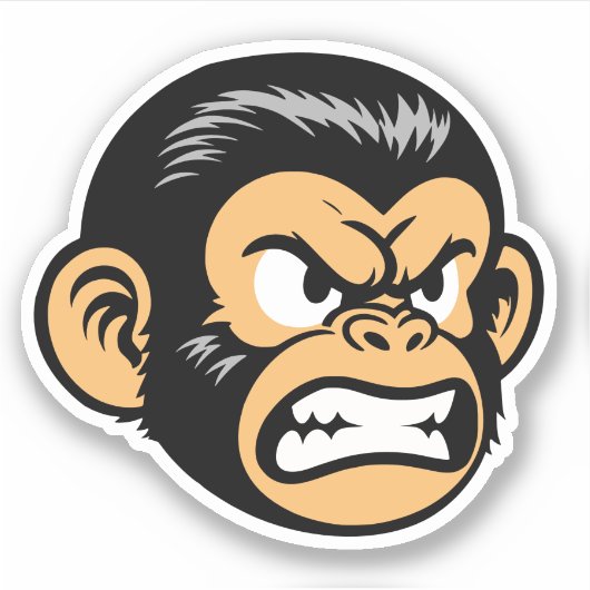 Angry Ape Sticker (Voorkant)