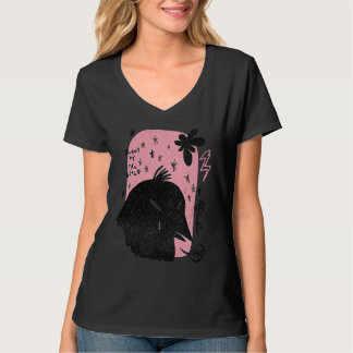 Angry At The World  Raven Retro Witch Pagan T-shirt