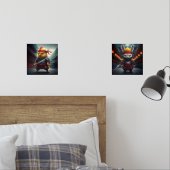 Angry Baby Chicken en Bunny Ninjas Print Set van 2 (Slaapkamer)