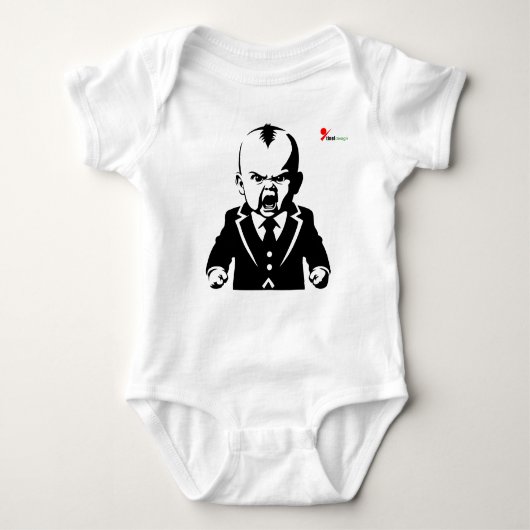Angry Baby – Hilarische Baby Bodysuit (Voorkant)