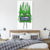 Angry Baby Vampire Grappig Enge Tekening Canvas Afdruk (Insitu (Slaapkamer))