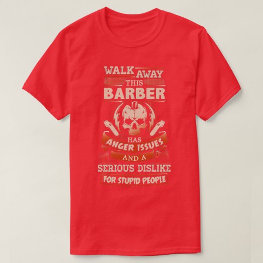 Angry Barber Shirt (Design voorkant)