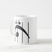 Angry Bass Clef Koffiemok (Voorkant links)