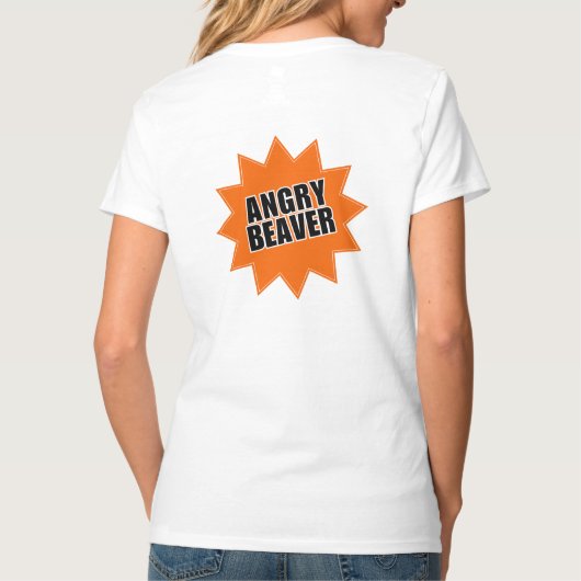 Angry Beaver: Begrijp je nu toestemming? T-shirt (Achterkant)