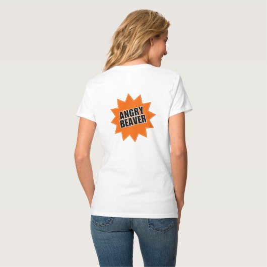 Angry Beaver: Begrijp je nu toestemming? T-shirt (Achterkant volledig)