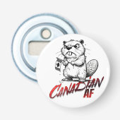 Angry Beaver Canadian AF Button Flesopener (Voorkant)