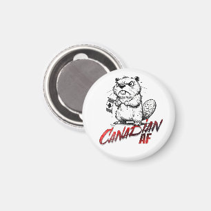 Angry Beaver Canadian AF Magneet