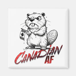 Angry Beaver Canadian AF Magneet