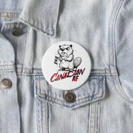 Angry Beaver Canadian AF Ronde Button 7,6 Cm