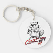 Angry Beaver Canadian AF Sleutelhanger (Voorkant)