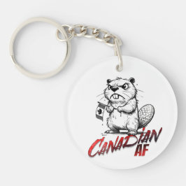 Angry Beaver Canadian AF Sleutelhanger