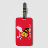 Angry Bee Thunder_Cove Bagagelabel (Voorkant (verticaal))