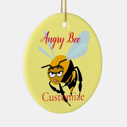 Angry Bee Thunder_Cove Keramisch Ornament (Rechts)