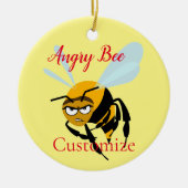Angry Bee Thunder_Cove Keramisch Ornament (Voorkant)