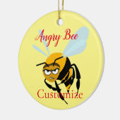 Angry Bee Thunder_Cove Keramisch Ornament (Links)