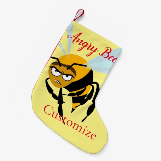 Angry Bee Thunder_Cove Kleine Kerstsok (Voorkant (Hangend))