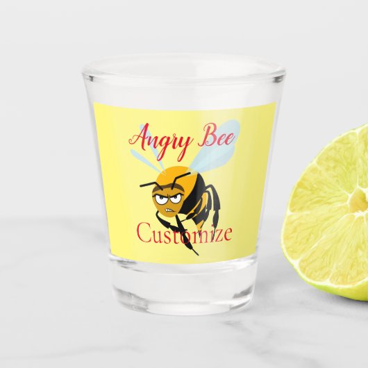 Angry Bee Thunder_Cove Shot Glas (Voorkant)
