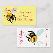 Angry Bee Thunder_Cove Visitekaartje (Voorkant / Achterkant)