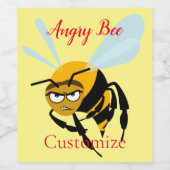 Angry Bee Thunder_Cove Wijn Etiket (Enkel label)