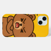 Angry Beer Cartoon – Fierce Animal Phone Case Desi (Achterkant (horizontaal))