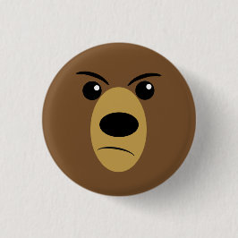 Angry Beer Face Ronde Button 3,2 Cm