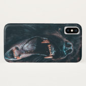Angry Beer Teeth Black Beer Growl Case-Mate iPhone Case (Achterkant (horizontaal))
