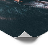 Angry Beer Teeth Black Beer Growl Poster (Hoek)