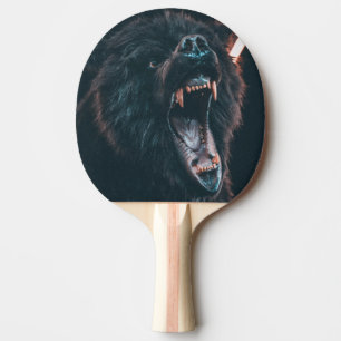 Angry Beer Teeth Black Beer Growl Tafeltennisbatje