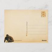 Angry Bigfoot met Knife en Bomb! Briefkaart (Achterkant)