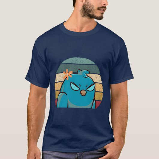 Angry  Bird grappig T-shirt (Voorkant)