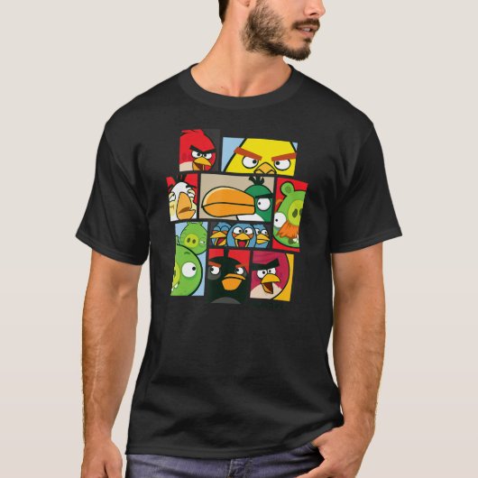 Angry Birds Collage Official Merchandise T-shirt (Voorkant)
